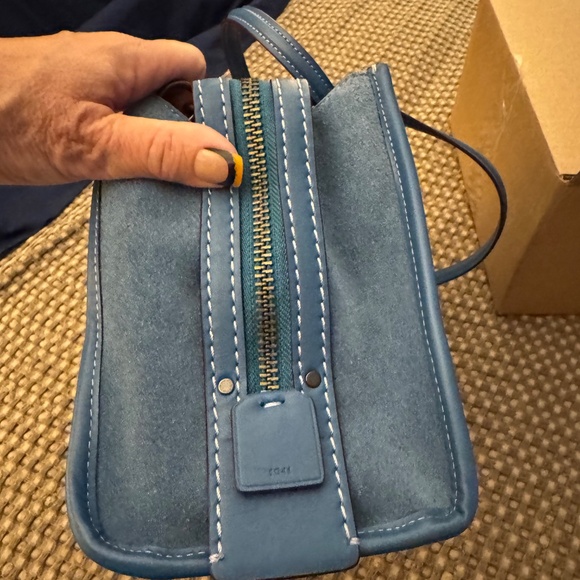 Coach Rogue 25 Blue Suede 10486 - Picture 10 of 16
